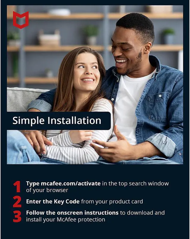 Alt view image 2 of 2 - McAfee AntiVirus 2022 - 1 Year / 1-PC (Key Card)