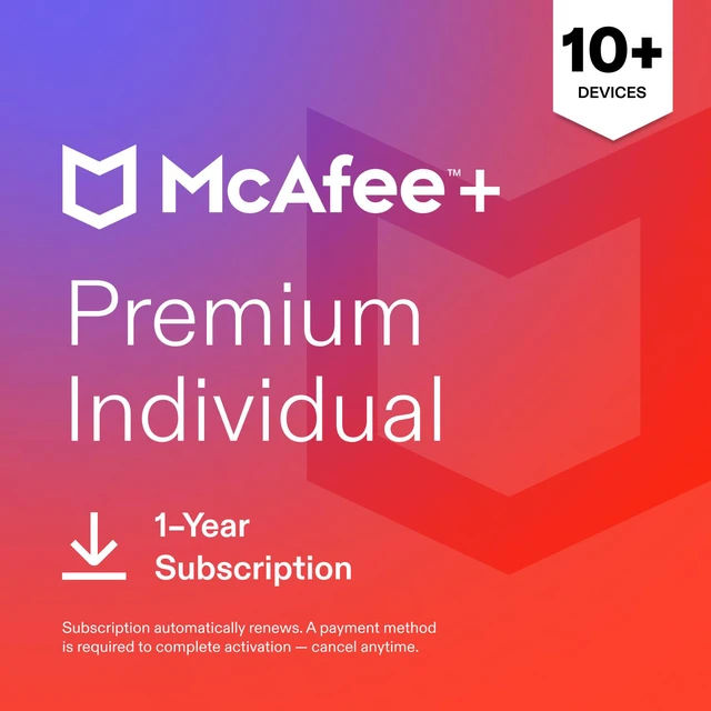 Main image of McAfee - McAfee+ Premium (Unlimited Devices) Antivirus Software with Scam Protection (1-Year Subscription with Auto-Renewal)