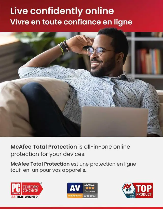 Alt view image 3 of 7 - McAfee Total Protection 5 Device (Windows/Mac/Android/iOS) - 1 Year Subscription [Digital Code]
