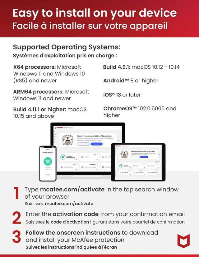Alt view image 7 of 7 - McAfee Total Protection 5 Device (Windows/Mac/Android/iOS) - 1 Year Subscription [Digital Code]