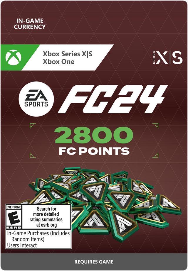 EA SPORTS FC 24 Standard Edition Xbox One / Xbox Series X, VideoGame, English + EA SPORTS FC 24 2800 Ultimate Team Points, Xbox One/Series X