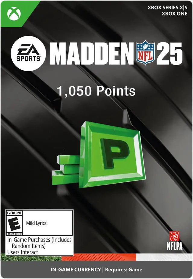 Main image of Madden NFL 25: 1050 Madden Points Xbox Series X|S, Xbox One [Digital Code]
