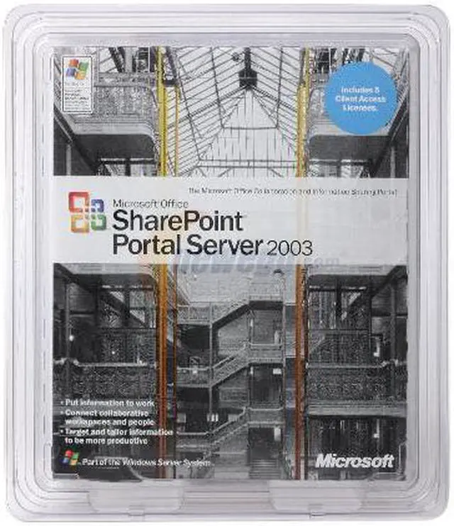 Main image of Microsoft Office SharePoint Portal Server 2003 w/5 Client Licenses