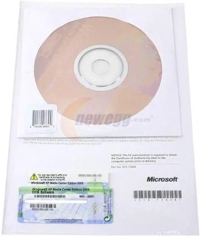 Alt view image 2 of 3 - Microsoft Windows XP Media Center 2005 Single Pack - OEM