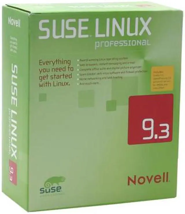 Main image of Novell SuSE Linux Professional V9.3
