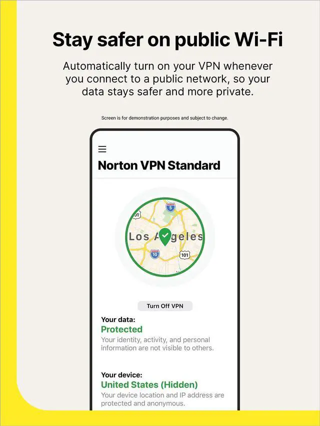 Alt view image 6 of 7 - Norton VPN Standard - 5 Devices - 1 Year with Auto Renewal - Download