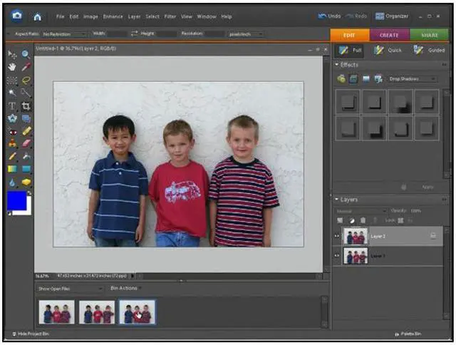 Alt view image 8 of 10 - Adobe Photoshop Elements 7 & Adobe Premiere Elements 7 - Mini Box