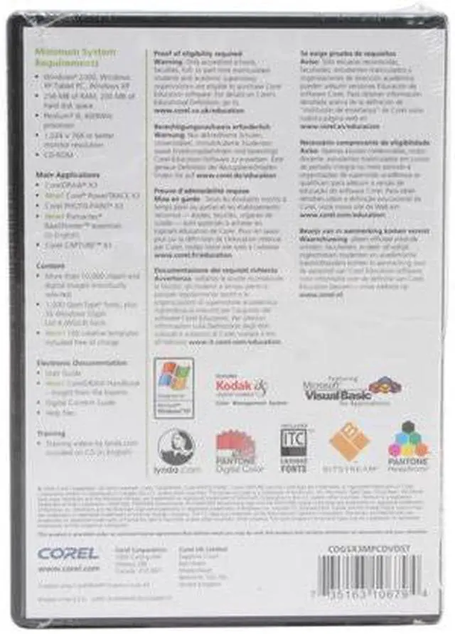 Alt view image 2 of 2 - Corel CorelDRAW Graphics Suite X3 Student & Teacher