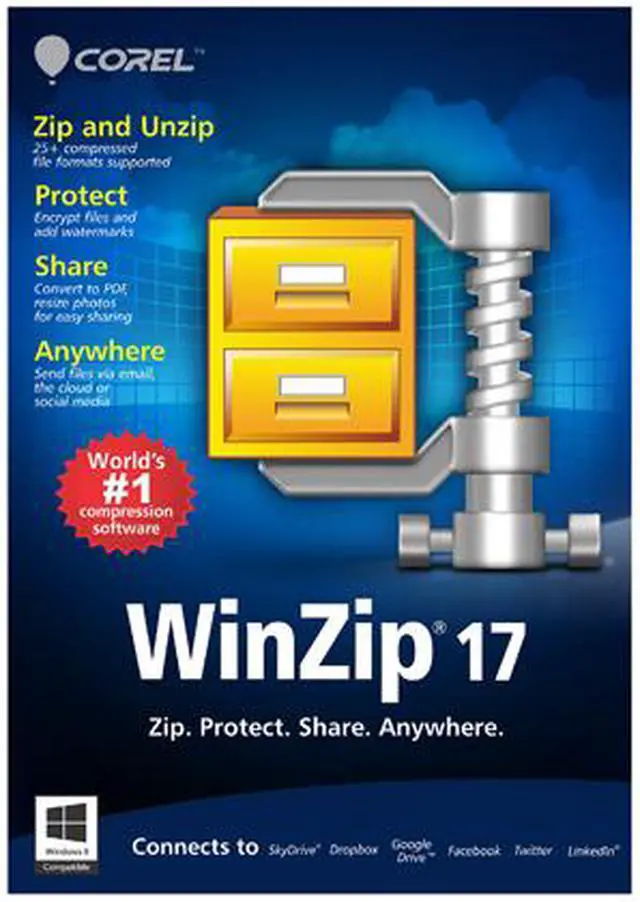 Main image of Corel Winzip 17 Standard - Product Key Card