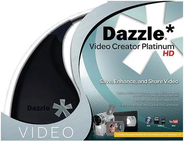 Main image of Corel Dazzle Video Creator Platinum HD, English/French, Windows