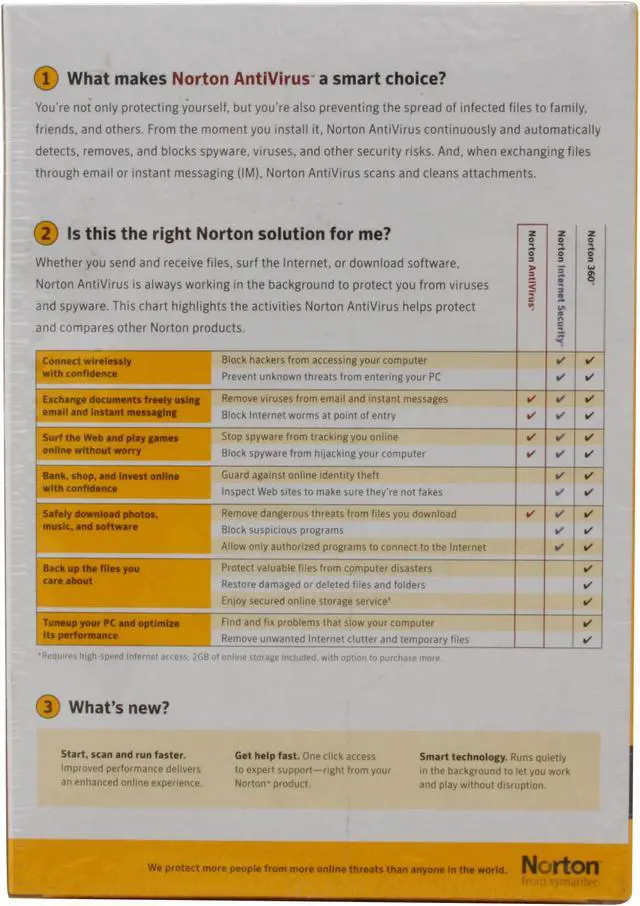 Alt view image 2 of 9 - Symantec Norton AntiVirus 2008 3 user