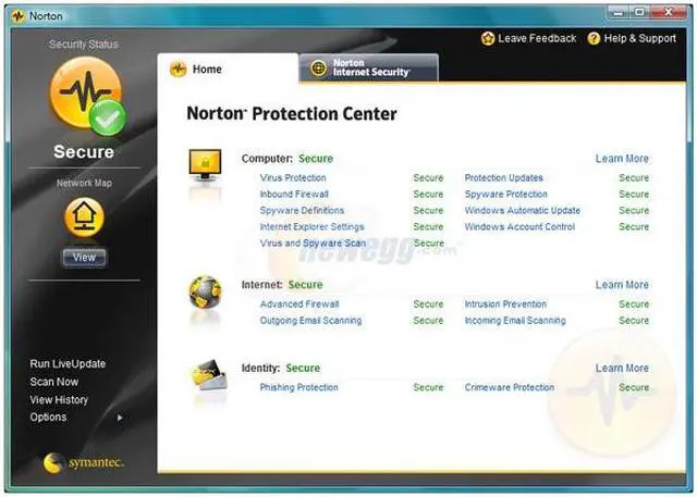 Alt view image 2 of 10 - Symantec Norton Internet Security 2008 - OEM