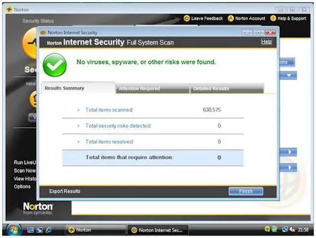 Alt view image 9 of 10 - Symantec Norton Internet Security 2008 - OEM
