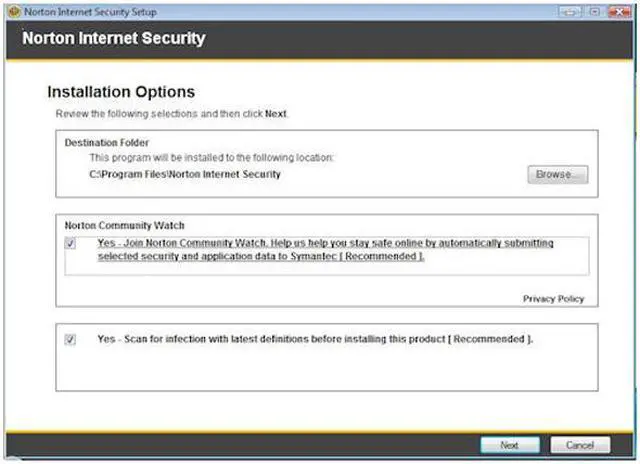 Alt view image 10 of 10 - Symantec Norton Internet Security 2008 - OEM