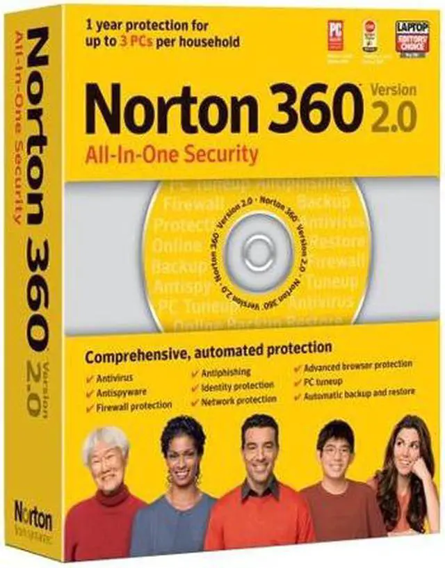 Main image of Symantec Norton 360 Version 2.0 - CD