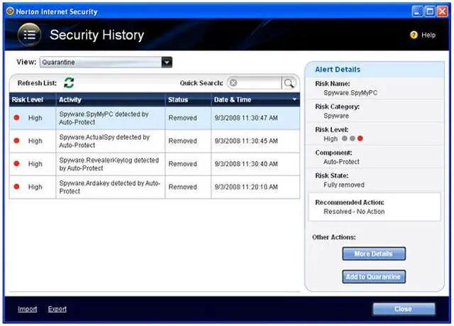 Alt view image 12 of 16 - Symantec Norton Internet Security 2009 - 1 User/3 PC - Small box