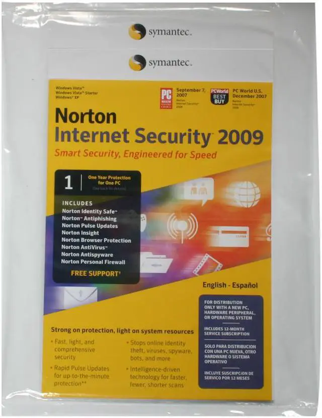 Main image of Symantec Norton Internet Security Suite 2009 System Builder - OEM