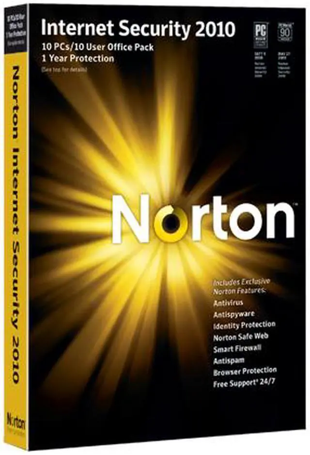 Main image of Symantec Norton Internet Security 2010 10 User 1CD