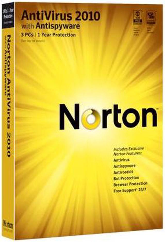 Main image of Symantec Norton AntiVirus 2010 3 user