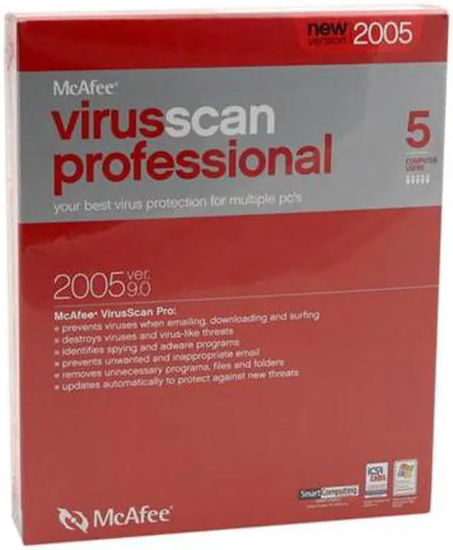 Main image of McAfee Virusscan Pro 9.0 5 User