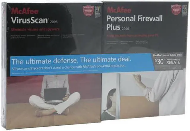 Main image of McAfee Viruscan 10/Firewall 7 Bundle