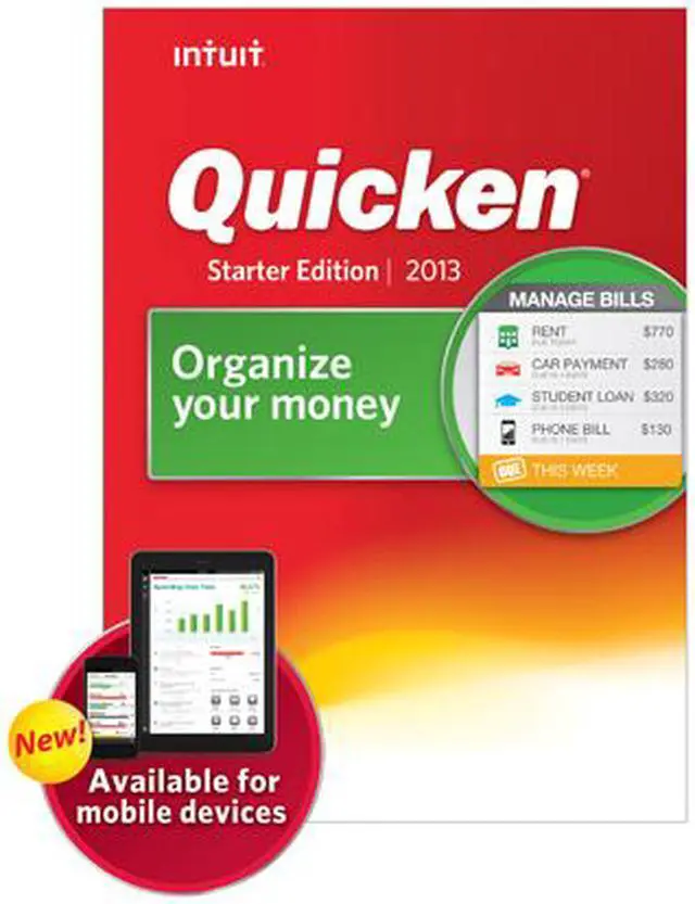 Main image of Intuit Quicken Starter Edition 2013