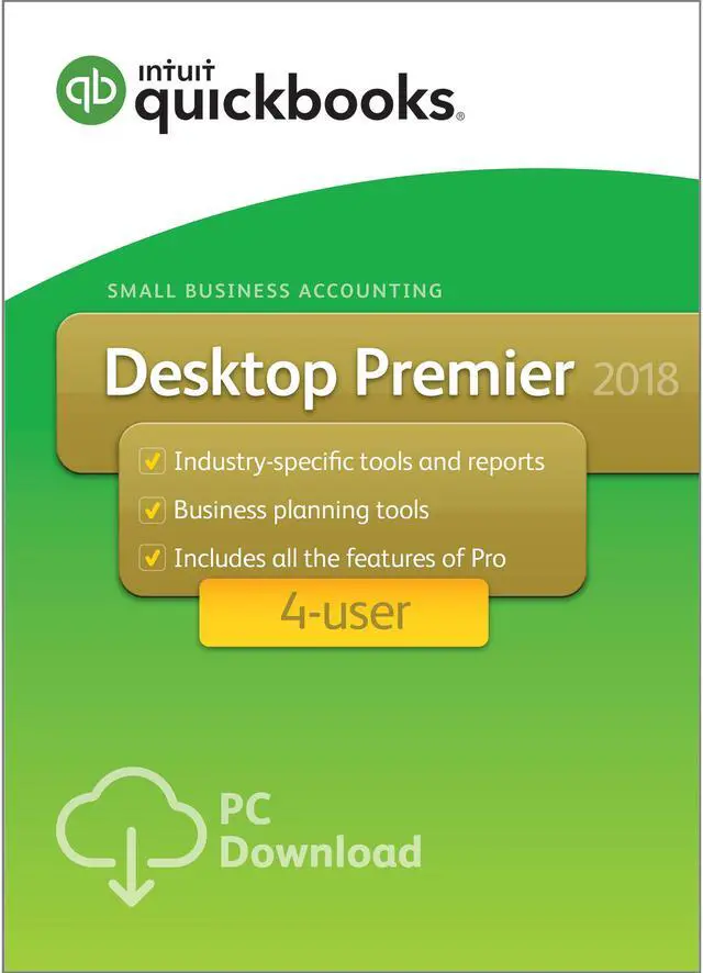 Main image of Intuit QuickBooks Desktop Premier 2018 4-User - Download