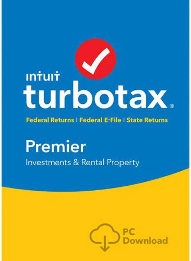 Main image of Intuit TurboTax Premier 2017, Federal with State + Efile for Windows - Download