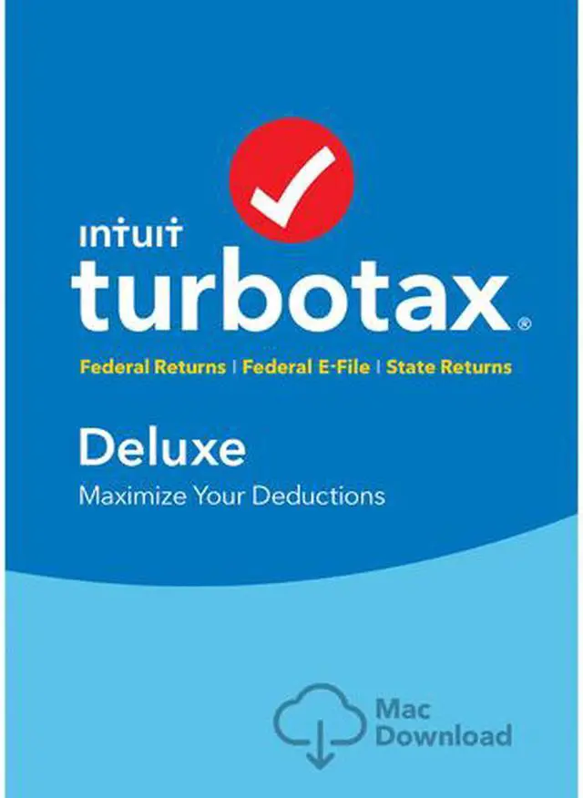 Main image of Intuit TurboTax Deluxe 2017, Federal with State + Efile for Mac - Download