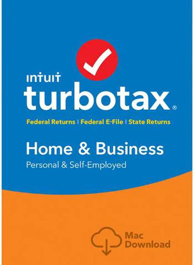 Main image of Intuit TurboTax Home & Business 2017, Federal with State + Efile for Mac - Download