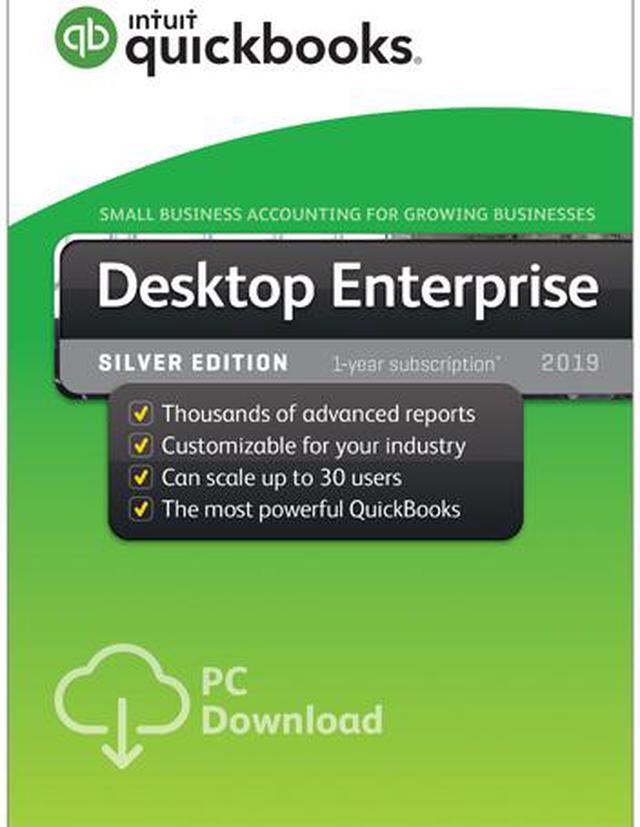 Main image of Intuit QuickBooks Desktop Enterprise Silver 2019 - 5 User - Download (1 Year Subscription)