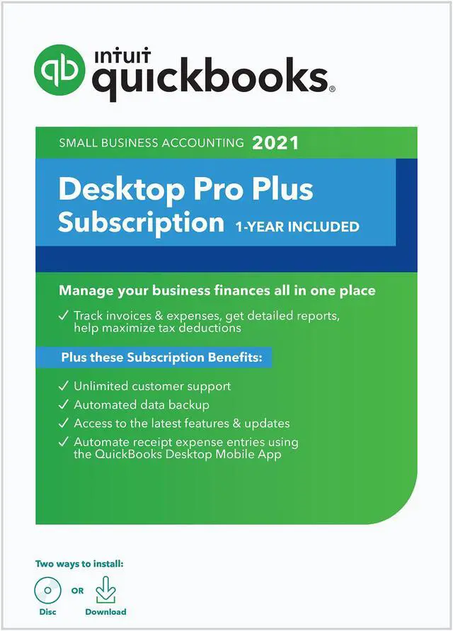 Main image of QuickBooks Desktop Pro Plus 2021 (1 Year Subscription)