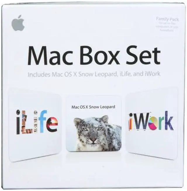 Main image of APPLE Mac Box Set with Snow Leopard - Family Pack