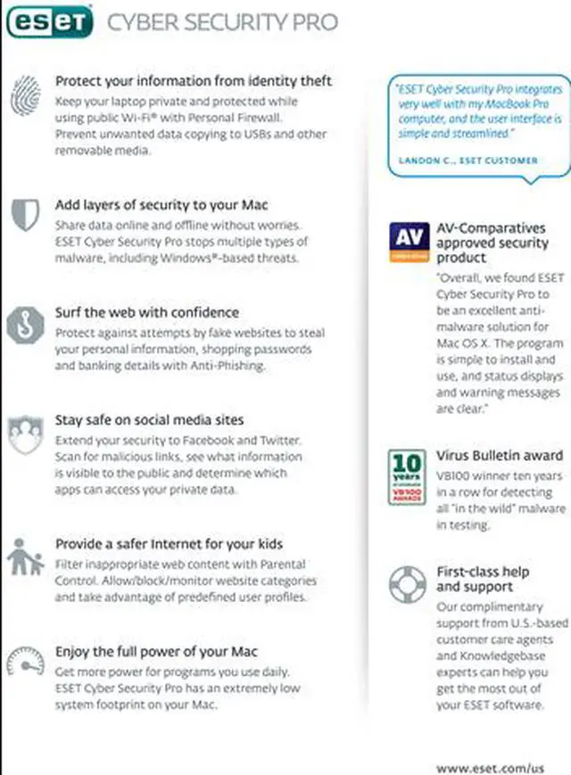 Alt view image 2 of 2 - ESET Cyber Security Pro 2014 - Mac