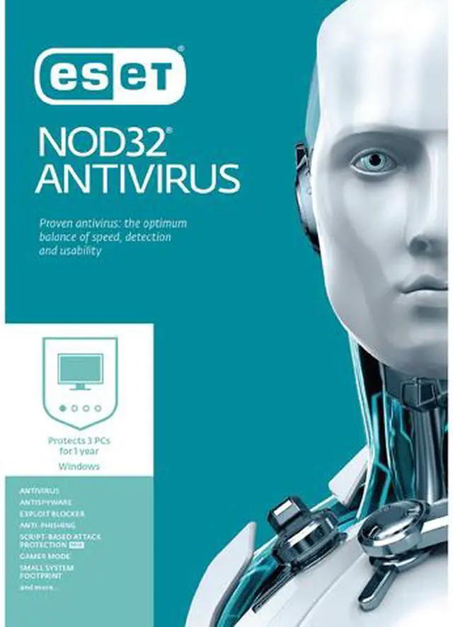 Main image of ESET NOD32 Antivirus 2017 - 3 PCs / 1 Year - Download