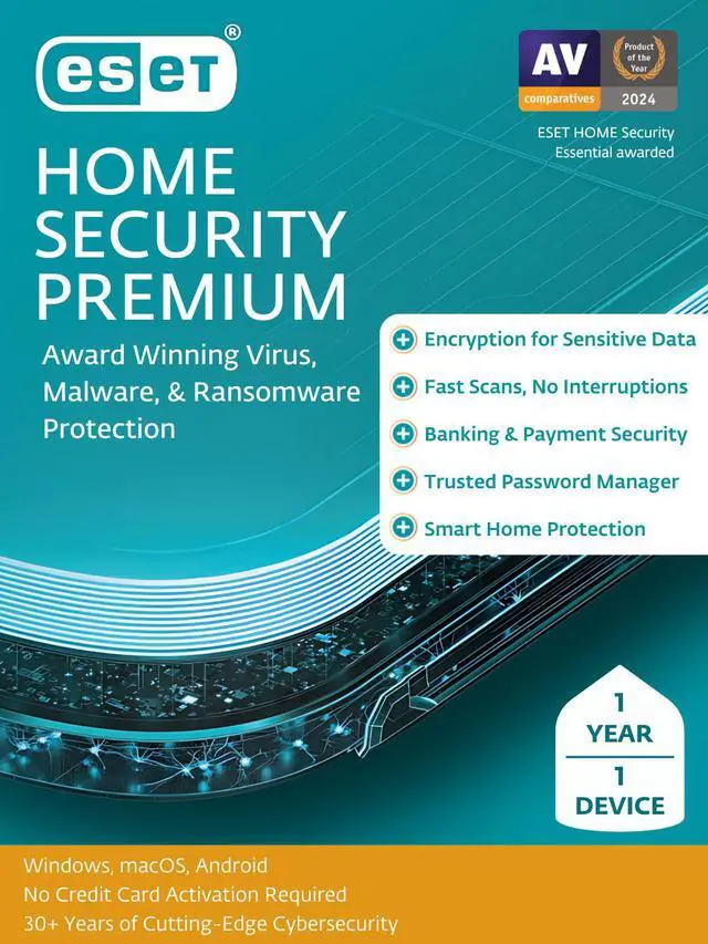 Main image of ESET Home Security Premium 2025 - 1 Device / 1 Year - Download