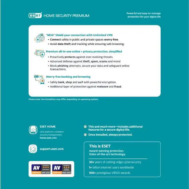 Alt view image 2 of 2 - ESET Home Security Premium 2026 - 1 Device / 1 Year - Download