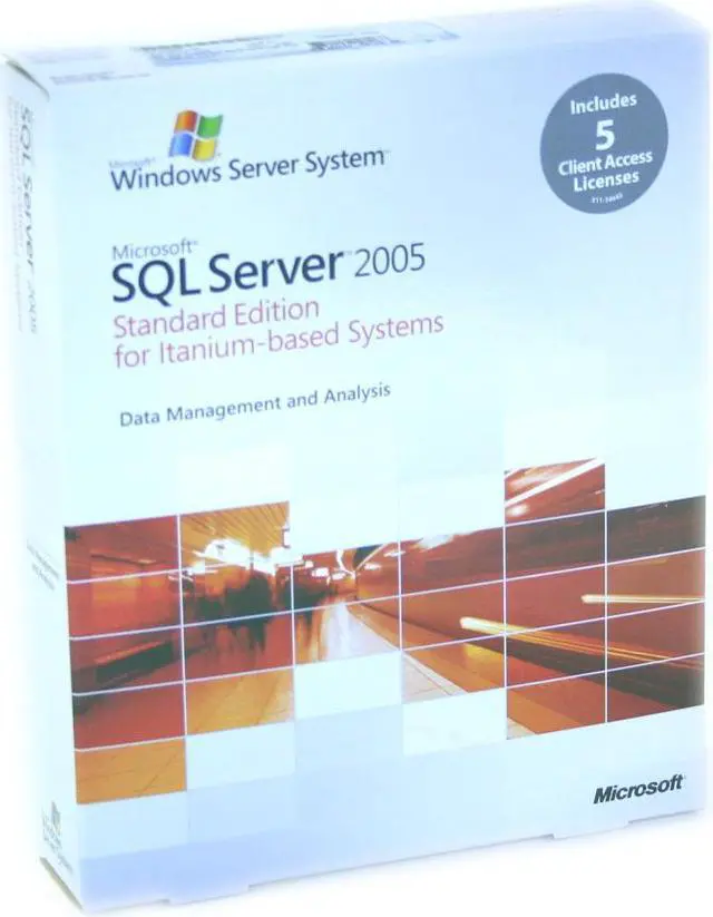 Main image of Microsoft SQL Server 2005 Standard Edition IA64 5 Client