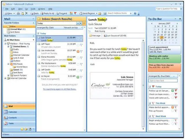 Alt view image 2 of 6 - Microsoft Office Outlook 2007