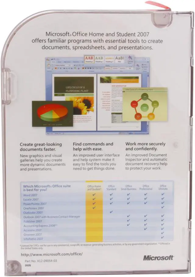 Alt view image 2 of 5 - Microsoft Office Home and Student 2007 Licensed for 3 PCs