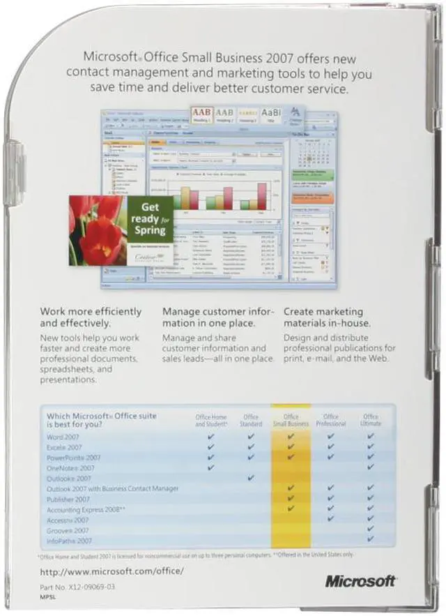 Alt view image 3 of 7 - Microsoft Office Small Business 2007