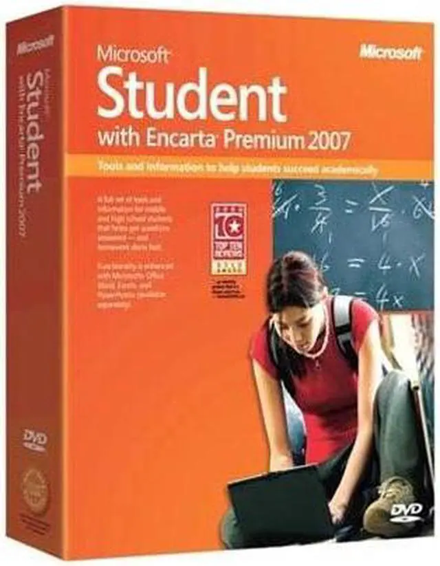 Main image of Microsoft Student with Encarta Premium 2007 Mini Box