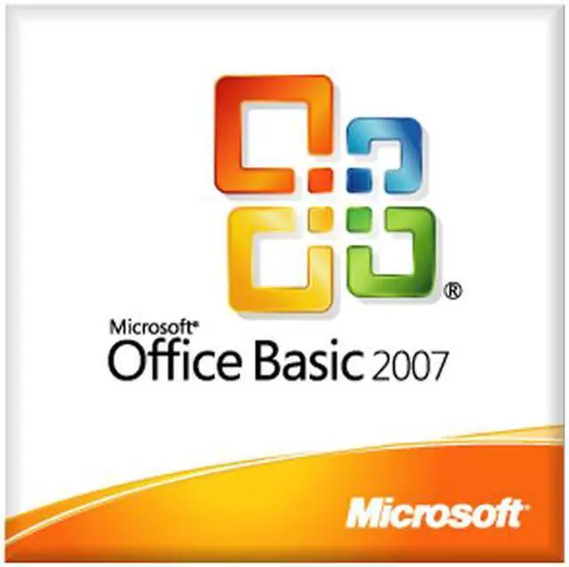 Main image of Microsoft Office Basic 2007 W32 EN 1pk DSP OEI w/ofcProTrial(MLK) - OEM