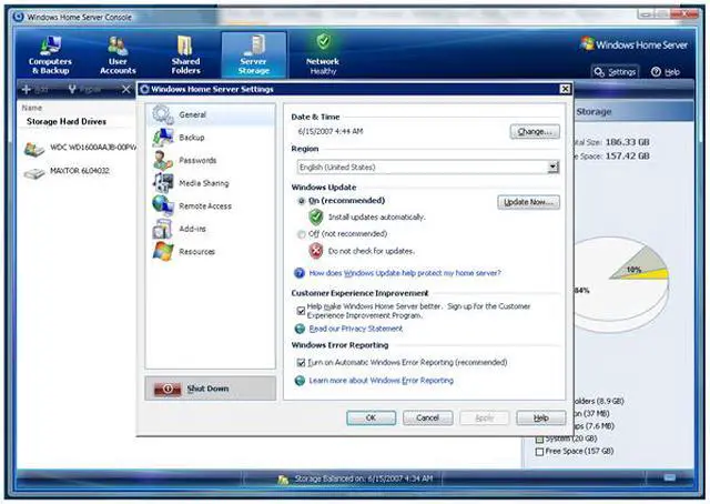 Alt view image 6 of 8 - Microsoft Windows Home Server 32 Bit 1 Pack - OEM