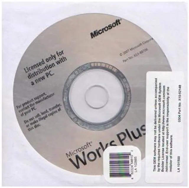Main image of Microsoft Works Plus 2008 CD 3PK - OEM
