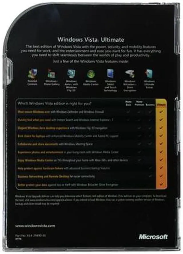 Alt view image 3 of 11 - Microsoft Windows Vista Ultimate SP1