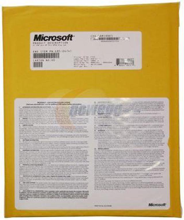 Alt view image 4 of 4 - Microsoft Windows XP Professional SP3 w/Multilingual User Interface Pack for System Builders - OEM
