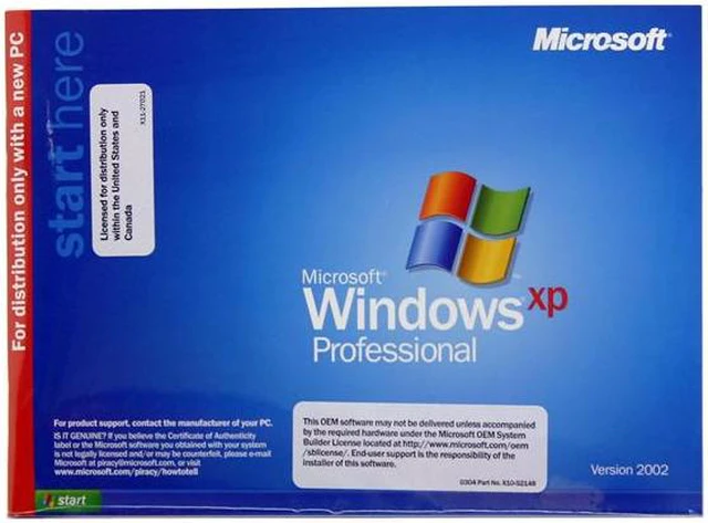 Microsoft Windows XP Professional SP3 English 3 Pack w/multiple CD ...