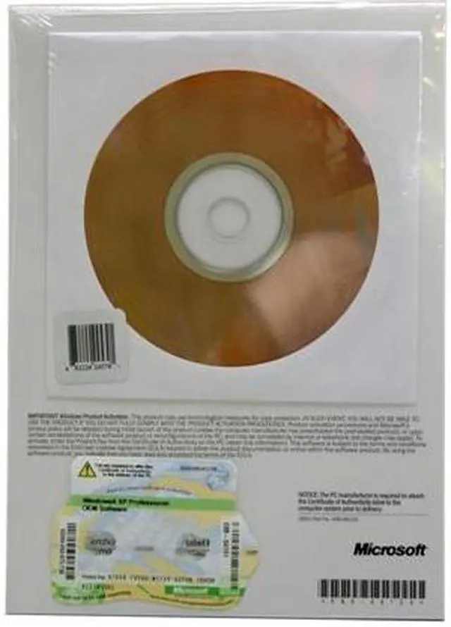 Alt view image 3 of 4 - Microsoft Windows XP Professional SP3 3 Pack for System Builders - OEM