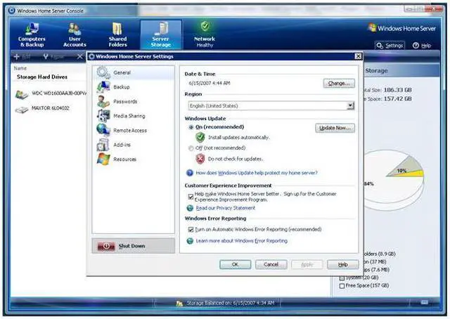 Alt view image 6 of 8 - Microsoft Windows Home Server 32 Bit 1 Pack (Power pack 1) - OEM